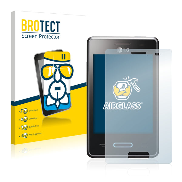 BROTECT AirGlass Glass Screen Protector for LG Electronics E430 Optimus L3 II