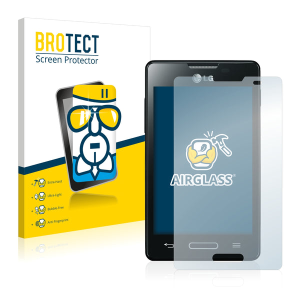 BROTECT AirGlass Glass Screen Protector for LG Electronics E440 Optimus L4 II