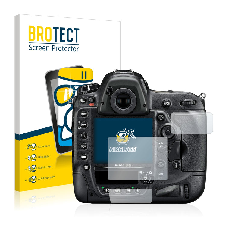 BROTECT AirGlass Glass Screen Protector for Nikon D4S