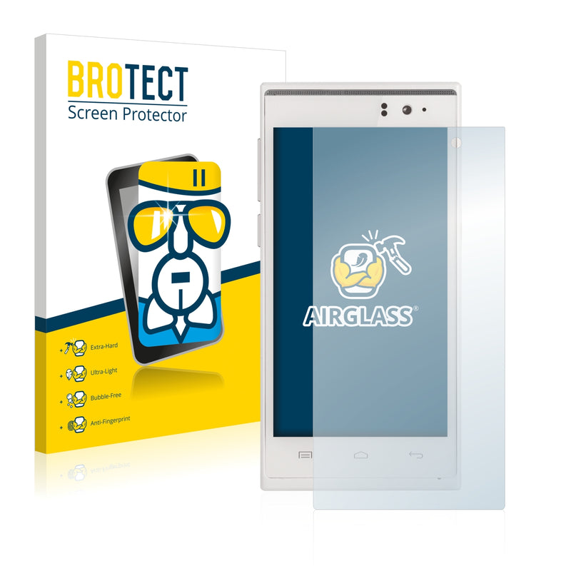 BROTECT AirGlass Glass Screen Protector for Prestigio MultiPhone 5455 DUO