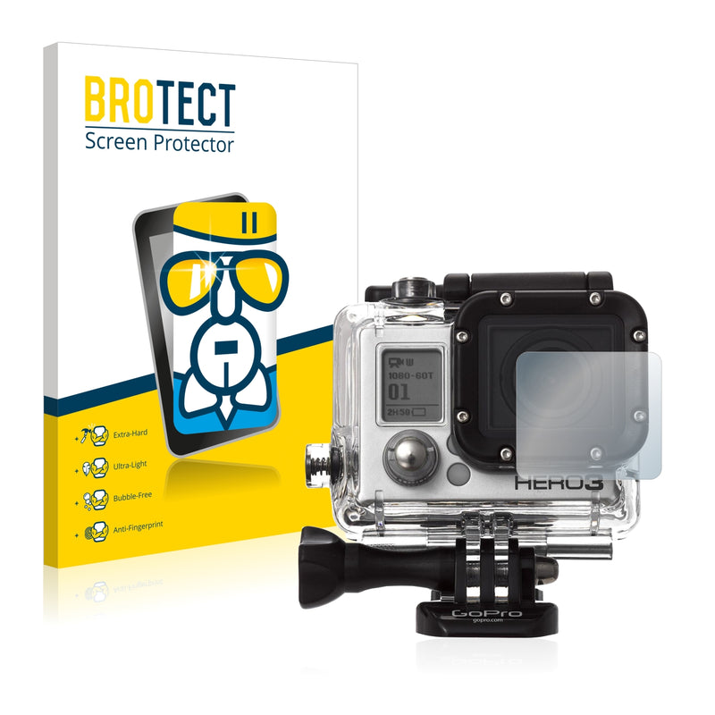 BROTECT AirGlass Glass Screen Protector for GoPro Hero3 Black Lens (housing)