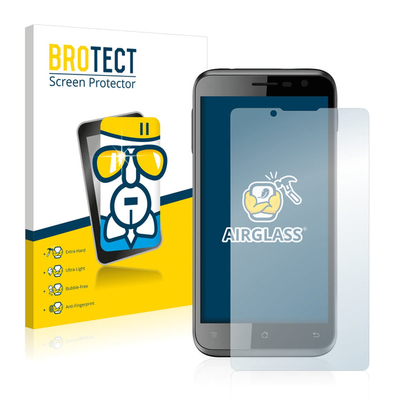 BROTECT AirGlass Glass Screen Protector for Bush 4 Inch Android