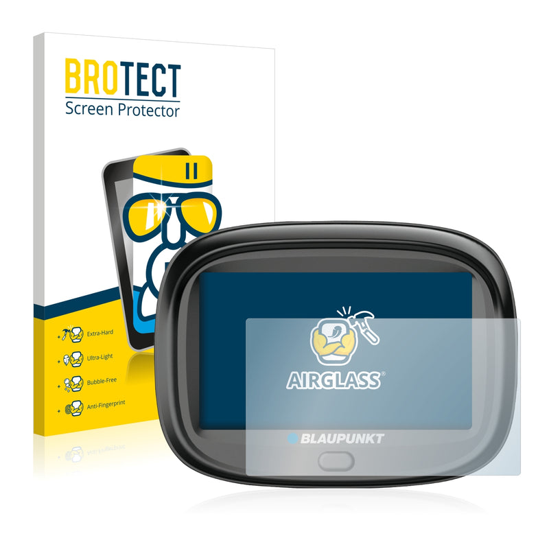 BROTECT AirGlass Glass Screen Protector for Blaupunkt MotoPilot 43 EU LMU