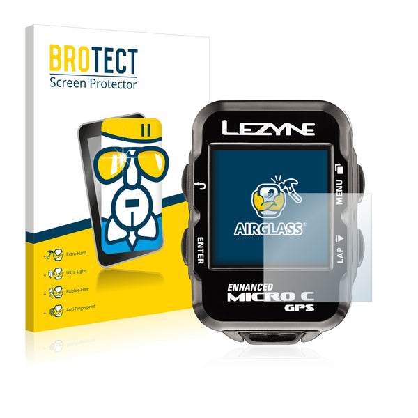 BROTECT AirGlass Glass Screen Protector for Lezyne Micro C GPS