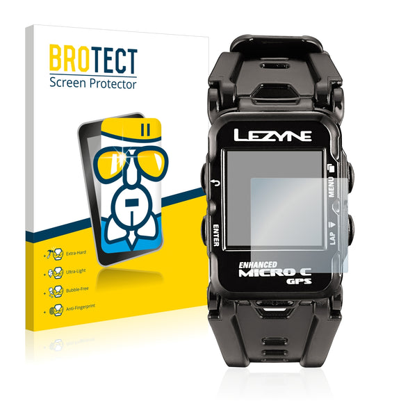BROTECT AirGlass Glass Screen Protector for Lezyne Micro C GPS Watch