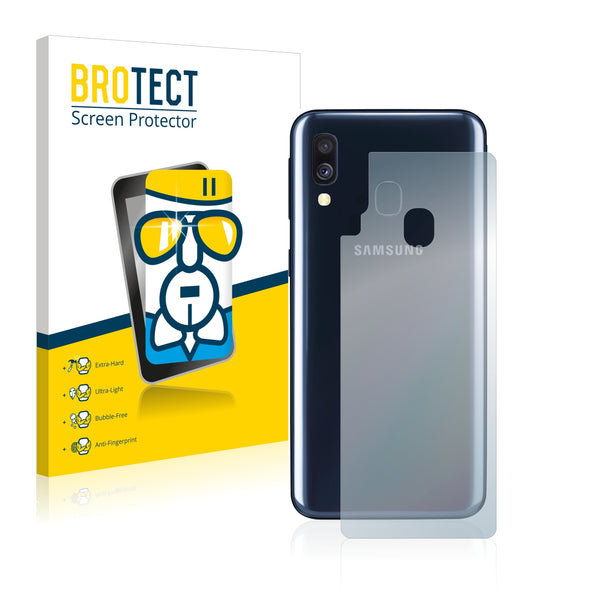 BROTECT AirGlass Glass Screen Protector for Samsung Galaxy A40 (Back)