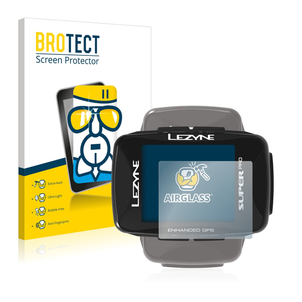 BROTECT AirGlass Glass Screen Protector for Lezyne Super Pro GPS