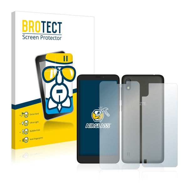 BROTECT AirGlass Glass Screen Protector for ZTE Blade A530 (Front + Back)