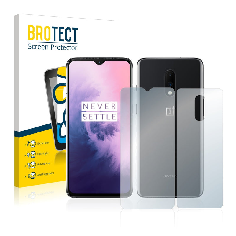 BROTECT AirGlass Glass Screen Protector for OnePlus 7 (Front + Back)