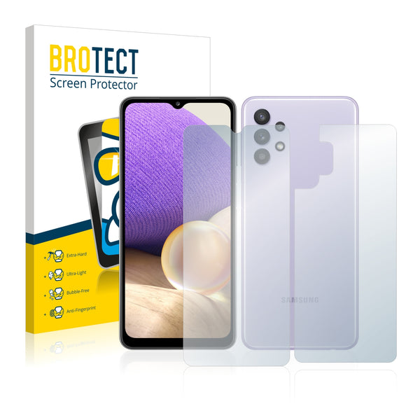 BROTECT AirGlass Glass Screen Protector for Samsung Galaxy A32 (Front + Back)