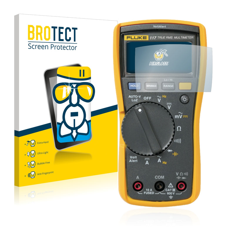 BROTECT AirGlass Glass Screen Protector for Fluke MultiMeter 117