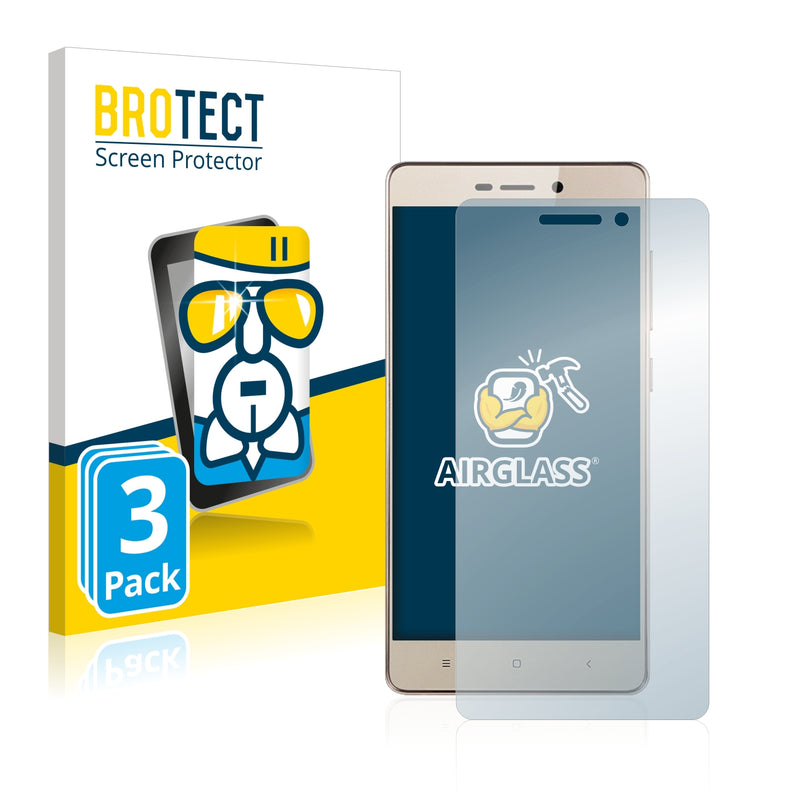 3x BROTECT AirGlass Glass Screen Protector for Xiaomi Redmi 3S