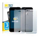3x BROTECT AirGlass Glass Screen Protector for Apple iPhone 5S (Front + Back)