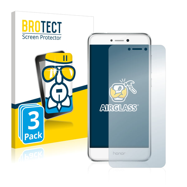 3x BROTECT AirGlass Glass Screen Protector for Honor Lite