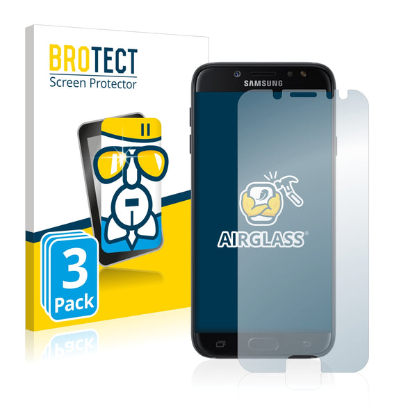 3x BROTECT AirGlass Glass Screen Protector for Samsung Galaxy J7 2017
