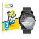 3x BROTECT AirGlass Glass Screen Protector for MyKronoz ZeTime Regular (44 mm)