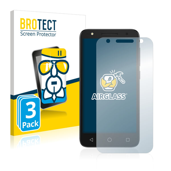 3x BROTECT AirGlass Glass Screen Protector for Alcatel U5 HD