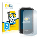 3x BROTECT AirGlass Glass Screen Protector for Mitac Mio Cyclo 400