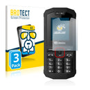 3x BROTECT AirGlass Glass Screen Protector for Crosscall Spider X1