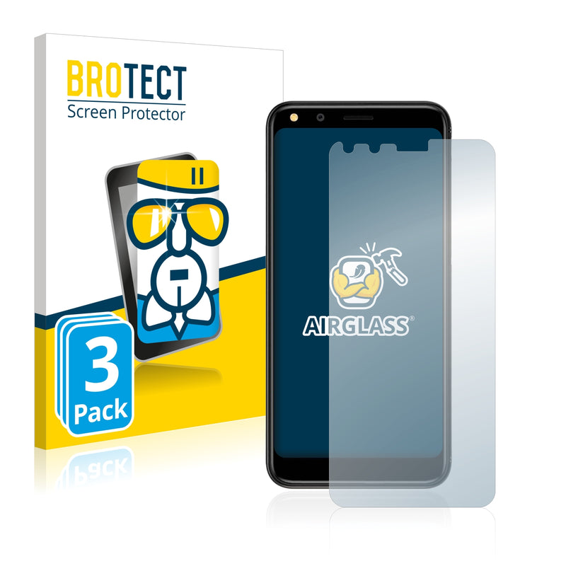 3x BROTECT AirGlass Glass Screen Protector for Doogee X53