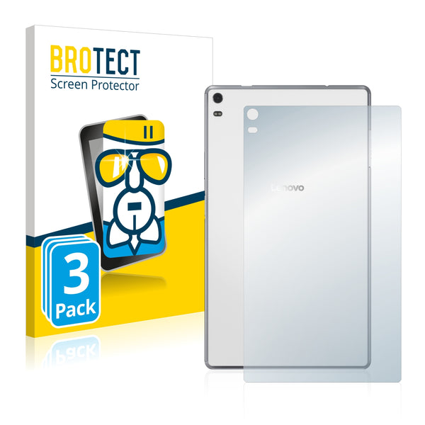 3x BROTECT AirGlass Glass Screen Protector for Lenovo Tab 4 8 Plus (Back)