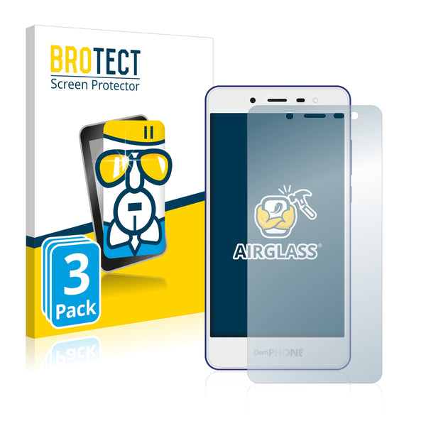 3x BROTECT AirGlass Glass Screen Protector for Clementoni ClemPhone 7.0 (5)