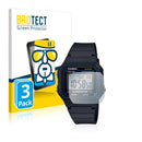 3x BROTECT AirGlass Glass Screen Protector for Casio Unisex F-91W