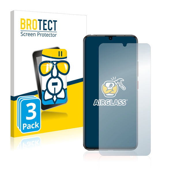 3x BROTECT AirGlass Glass Screen Protector for Lenovo Z6 Pro