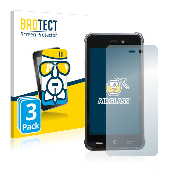 3x BROTECT AirGlass Glass Screen Protector for Conker ST50