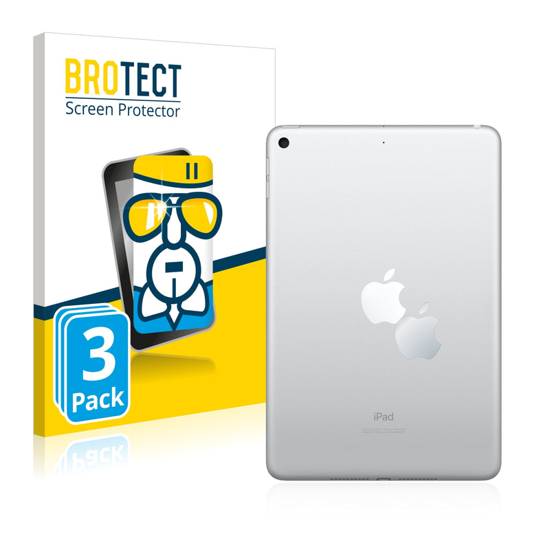 3x BROTECT AirGlass Glass Screen Protector for Apple iPad mini 5 2019 (Logo)