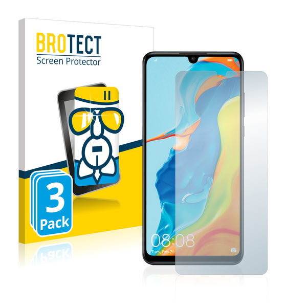 3x BROTECT AirGlass Glass Screen Protector for Huawei P30 lite