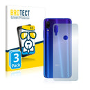 3x BROTECT AirGlass Glass Screen Protector for Xiaomi Redmi Note 7S (Back)