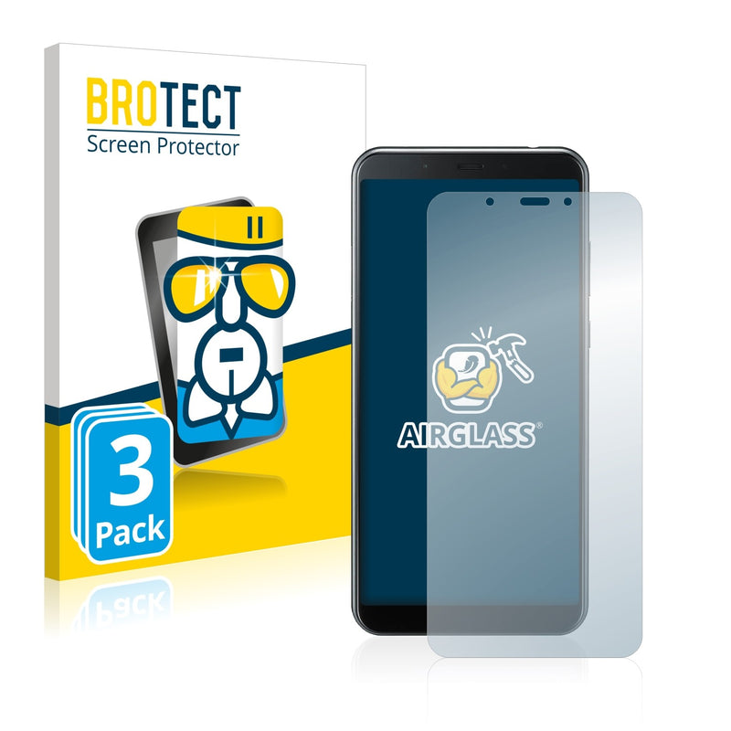 3x BROTECT AirGlass Glass Screen Protector for Sharp Aquos V