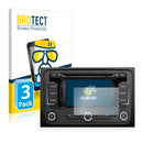 3x BROTECT AirGlass Glass Screen Protector for Volkswagen Eos 1F 2006-2015 RNS 315 5