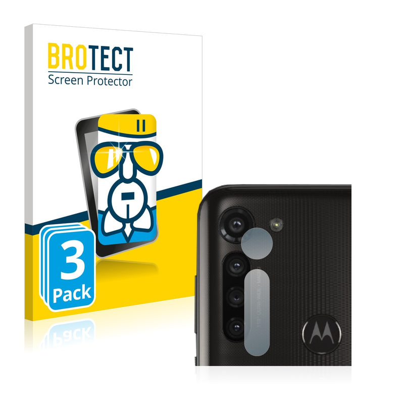 3x BROTECT AirGlass Glass Screen Protector for Motorola Moto G8 Power (Camera)
