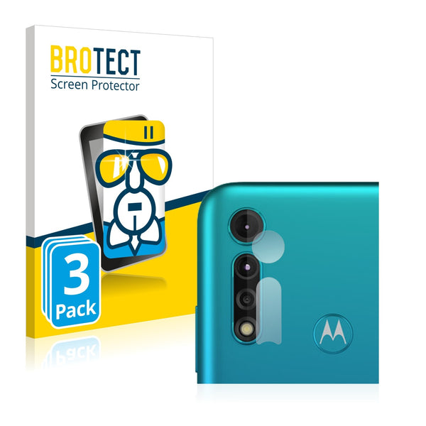 3x BROTECT AirGlass Glass Screen Protector for Motorola Moto G8 Power Lite (Camera)