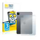 3x BROTECT AirGlass Glass Screen Protector for Apple iPad Pro WiFi Cellular 11 2020 (Back)