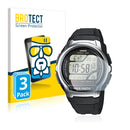 3x BROTECT AirGlass Glass Screen Protector for Casio WV-58U-1AV