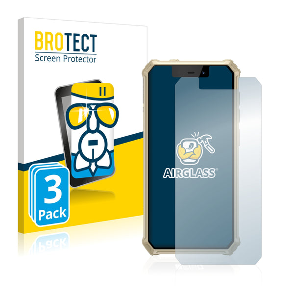 3x BROTECT AirGlass Glass Screen Protector for Oukitel F150 B2021