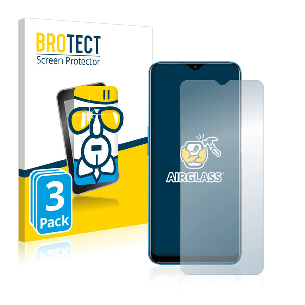 3x BROTECT AirGlass Glass Screen Protector for Realme V11 5G