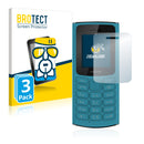 3x BROTECT AirGlass Glass Screen Protector for Nokia 110 4G 2021