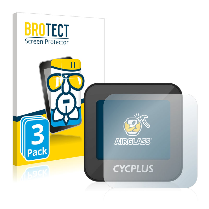 3x BROTECT AirGlass Glass Screen Protector for Cycplus G1 2