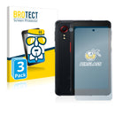 3x BROTECT AirGlass Glass Screen Protector for Samsung Galaxy Xcover 5 (Front + cam)