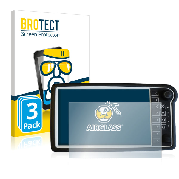 3x BROTECT AirGlass Glass Screen Protector for Topcon Opus A8s