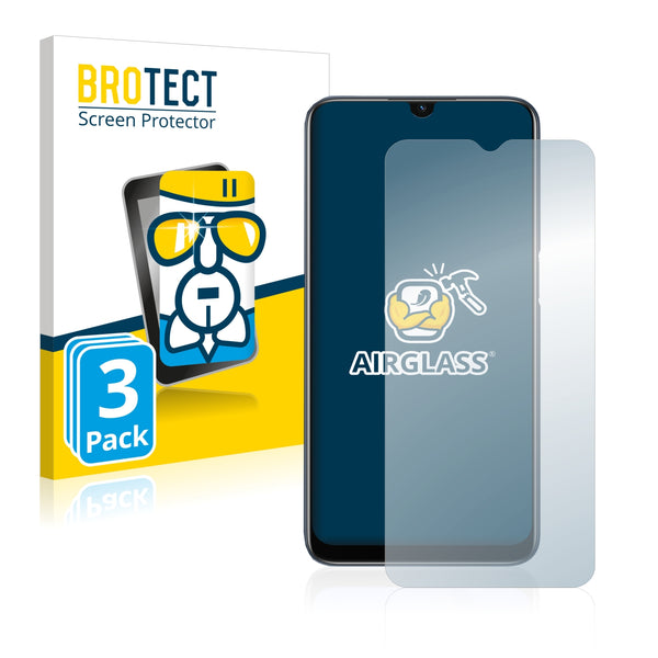 3x BROTECT AirGlass Glass Screen Protector for Oppo A54s