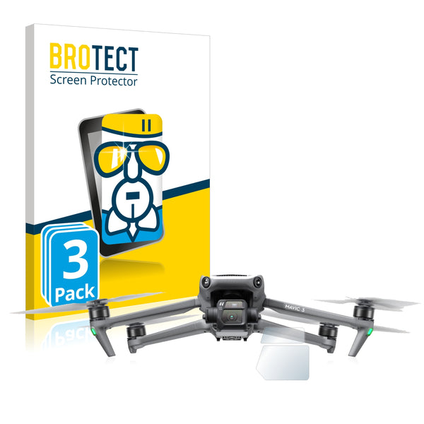 3x BROTECT AirGlass Glass Screen Protector for DJI Mavic 3 (Lens)
