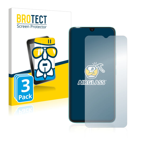 3x BROTECT AirGlass Glass Screen Protector for Tecno Spark Go 2022