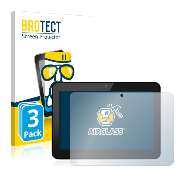 3x BROTECT AirGlass Glass Screen Protector for Elo TouchSystems ESY10i1 2018