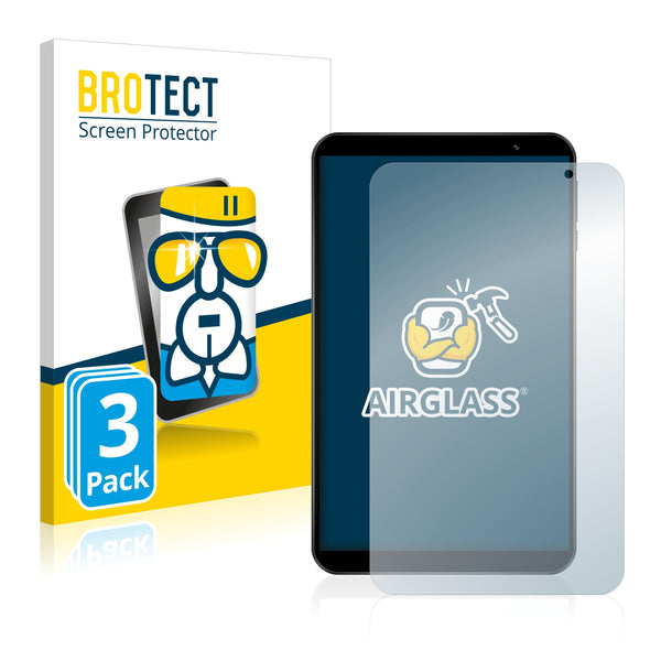 3x BROTECT AirGlass Glass Screen Protector for Teclast P80 2020