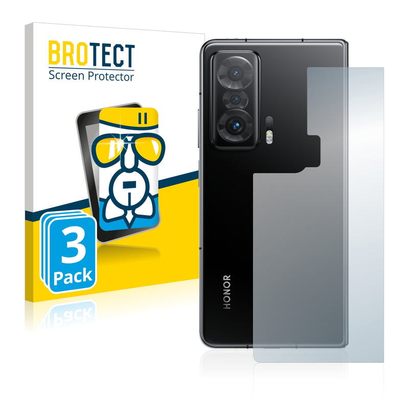 3x BROTECT AirGlass Glass Screen Protector for Honor Magic V (Back)